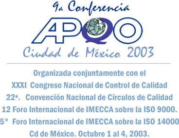 9a Conferencia APQO Ciudad de Mxico 2003