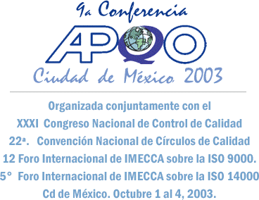 9a Conferencia APQO Ciudad de M�xico 2003